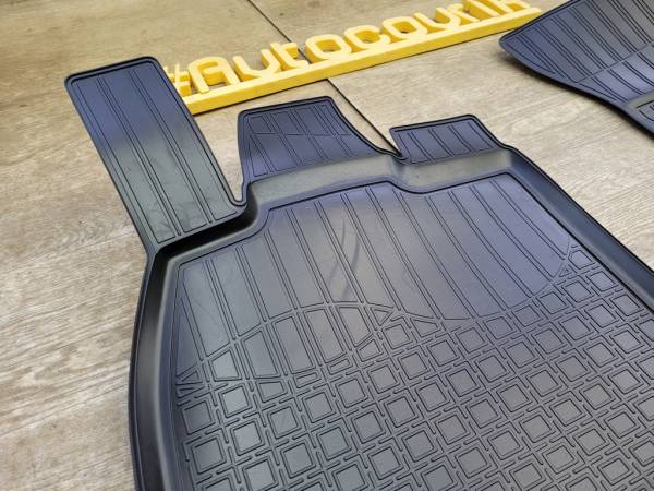Резиновые коврики в салон Audi A7 4G:C7 (2010-н.в.) 3D с  бортиком